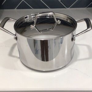 Premium Silver Cookware Pot